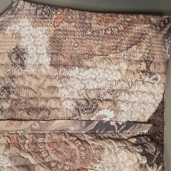 Ubu Full Zip Paisley and Brown Reversible Soft Vest XL - Picture 5 of 10